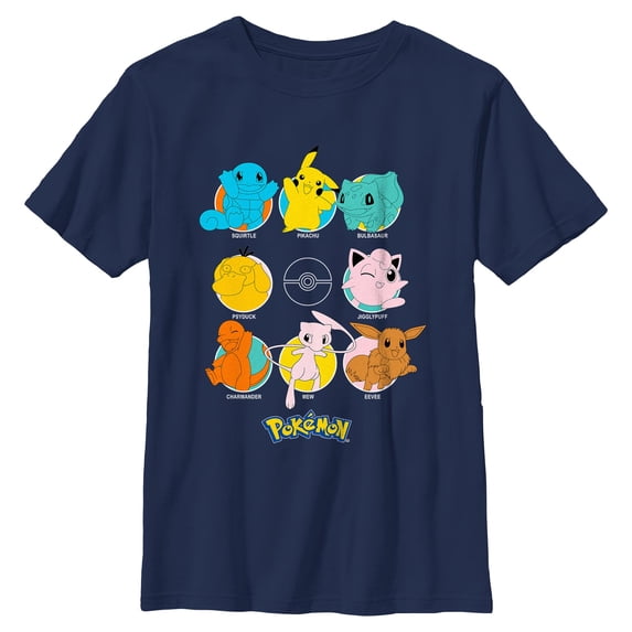 Boys Pokemon Character Circles T Shirt