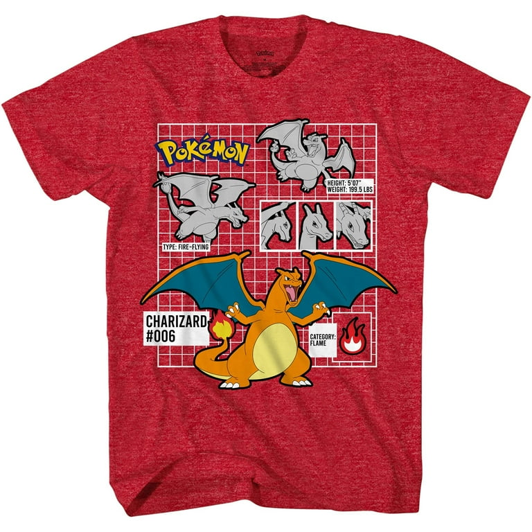 Pokemon Boys Pikachu & Charizard Tee - Youth Kids T-Shirt