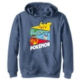 thumbnail image 1 of Boys Pokemon Colorful Starters Banners Lightweight Hoodie, 1 of 5