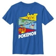 thumbnail image 1 of Boys Pokemon Colorful Starters Banners T Shirt, 1 of 5