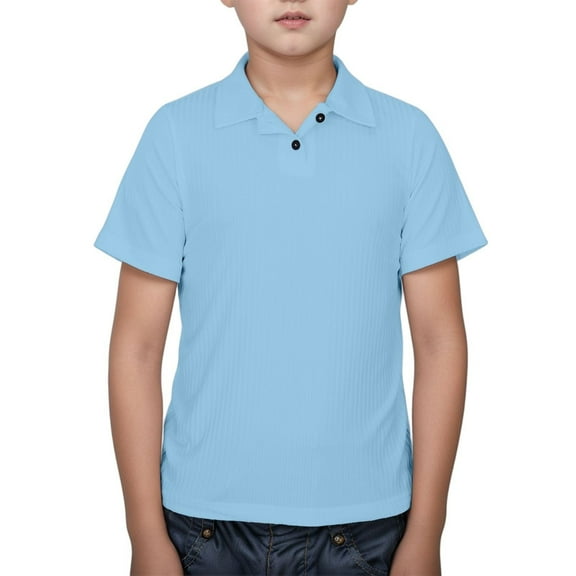 Boys Polo Shirt Solid Polo Shirt Boys Summer Shirt Short Sleeve Toddler Shirts 11-12 Years Boys Fashion