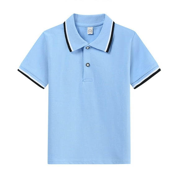 Boys' Polo Shirt Solid Tshirt Boys Summer Shirt Short Sleeve Toddler Shirts 4-5 Years Boys Fashion