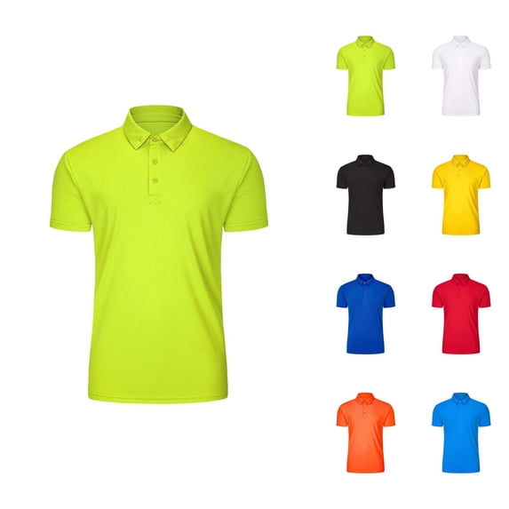 Boys Polo Shirt Summer Lightweight Breathable Collared Plain Cooling Tshirts Uniform Shirts
