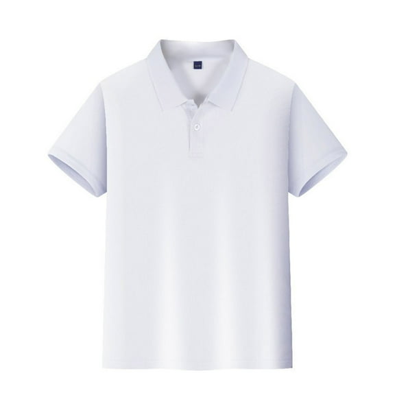 Boys Polo Shirt Uniform School Polo Shirts for Boys Multiple Color Kids Short Sleeve Polo Size 6-11 White Size 8-9
