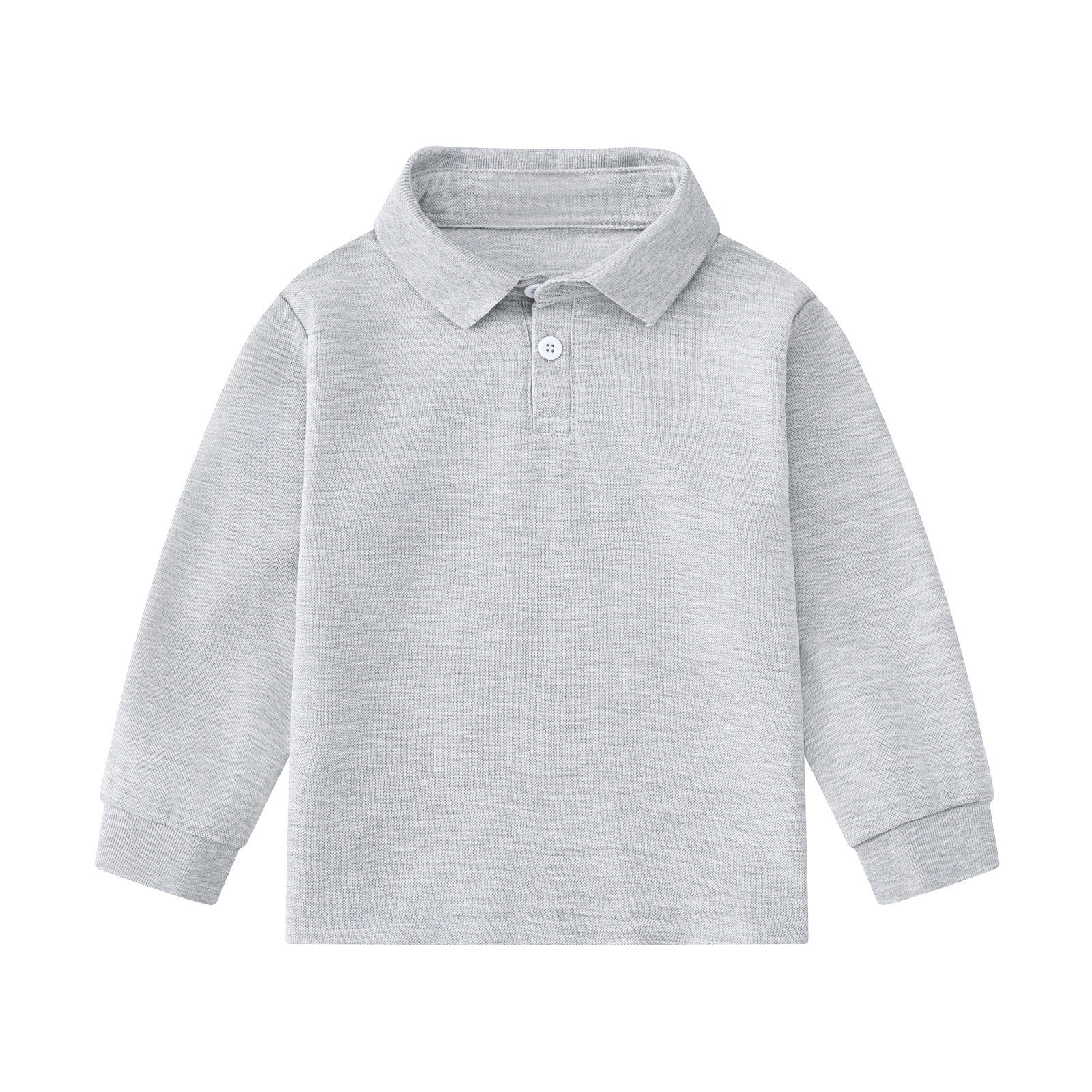 Boys Polo Shirts Boy Long Sleeve Shirt Grey Shirt for Boys Rugby Shirt ...