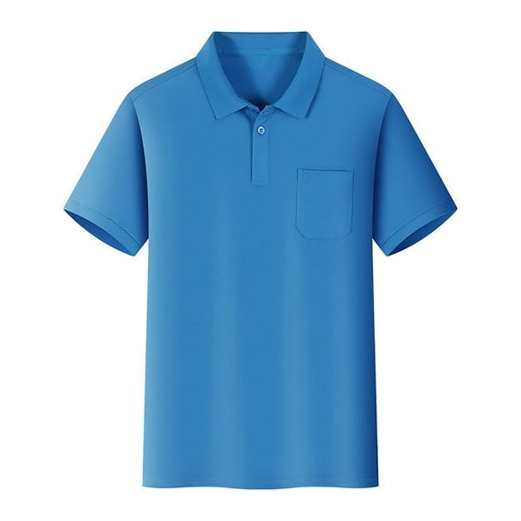 Boys' Polo Shirts Boys Short Sleeve Shirts Blue Shirts Boys Fashion for Boy 4-5 Years