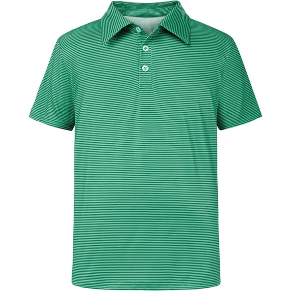 Boys Polo Shirts Collared Full Graphic Print Short Sleeve Tops Button Front Comfortable Daily Boys Outdoor Casual Shirts