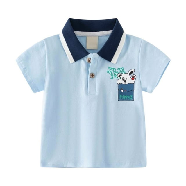 Boys Polo Shirts, Kids Boys Girls Short Sleeve Casual Personality