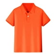 thumbnail image 1 of Boys Polo Shirts School Uniform Short Sleeve Toddler Button Up Shirt School Shirt, 1 of 6