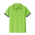 thumbnail image 1 of Boys' Polo Shirts Short Sleeve Green Shirt Boy Shirts for Boys L14, 1 of 2