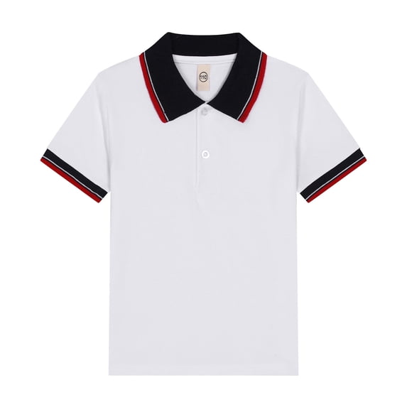 Boys Polo Shirts Size 14-16 Button Closure Solid Color Short Sleeve T Shirts Fashion Tunic Blouse Summer Clothes for Girls 13-14 Years