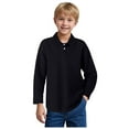 thumbnail image 1 of Boys Polo Shirts Size 14-16 Striped Children's Polo Shirt Short Sleeve Polo Shirts Collared Shirt Summer Soft Casual Polo Shirt for Little Boys 7-8 Years, 1 of 5