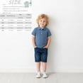 thumbnail image 1 of Boys' Polo Shirts Sky Blue Short Sleeve Dress Shirt Boys Uniform Shirts Casual Collared Shirts Toddler 18-24 Months Boy Clothes, 1 of 5