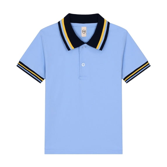 Boys Polo Shirts Solid Polo Shirt for Boys Rugby Shirts Boy Short Sleeve Shirt 3-4 Years Boys Fashion