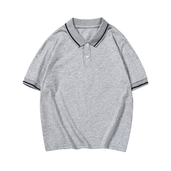 Boys Polo Shirts Solid School Uniform Shirts Boys Button Down Shirt Boy Short Sleeve Shirt 5-6 Years Boys Fashion