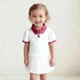 thumbnail image 1 of Boys' Polo Shirts White Button Down Short Sleeve Shirts Boys 100 Days of School Shirt Casual Collared Shirt Toddler Shirts for Girls 18-24 Months, 1 of 5
