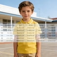 thumbnail image 1 of Boys Polo Shirts Yellow Button Down Girls Short Sleeve Tops Boys School Uniform Shirts Casual Tops Teen Boys Size 13-14 Years Clothes, 1 of 5