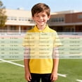 thumbnail image 1 of Boys' Polo Shirts Yellow Button Down Short Sleeve Polo Shirt Boys Formal Shirt Classic Tween Girls Shirts Size 11-12 Years, 1 of 5