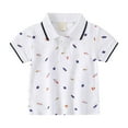 thumbnail image 1 of Boys Polo Uniform Shirts Boys Polo Shirts Kids School Uniform Shirts Short Sleeve Girls Collared Shirts 4-12 Years Boys White T Shirt Long Sleeve, 1 of 6
