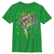 Boys Power Rangers Megazord Christmas Lights T Shirt