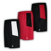 Boys Premium Active Athletic Performance Shorts with Pockets - 3 Pack