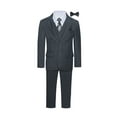 thumbnail image 1 of Boys Premium Charcoal Gray-Dark Grey 8 Piece Suit Set, 1 of 7