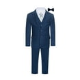 thumbnail image 1 of Boys Premium Navy Blue 8 Piece Suit Set, 1 of 1