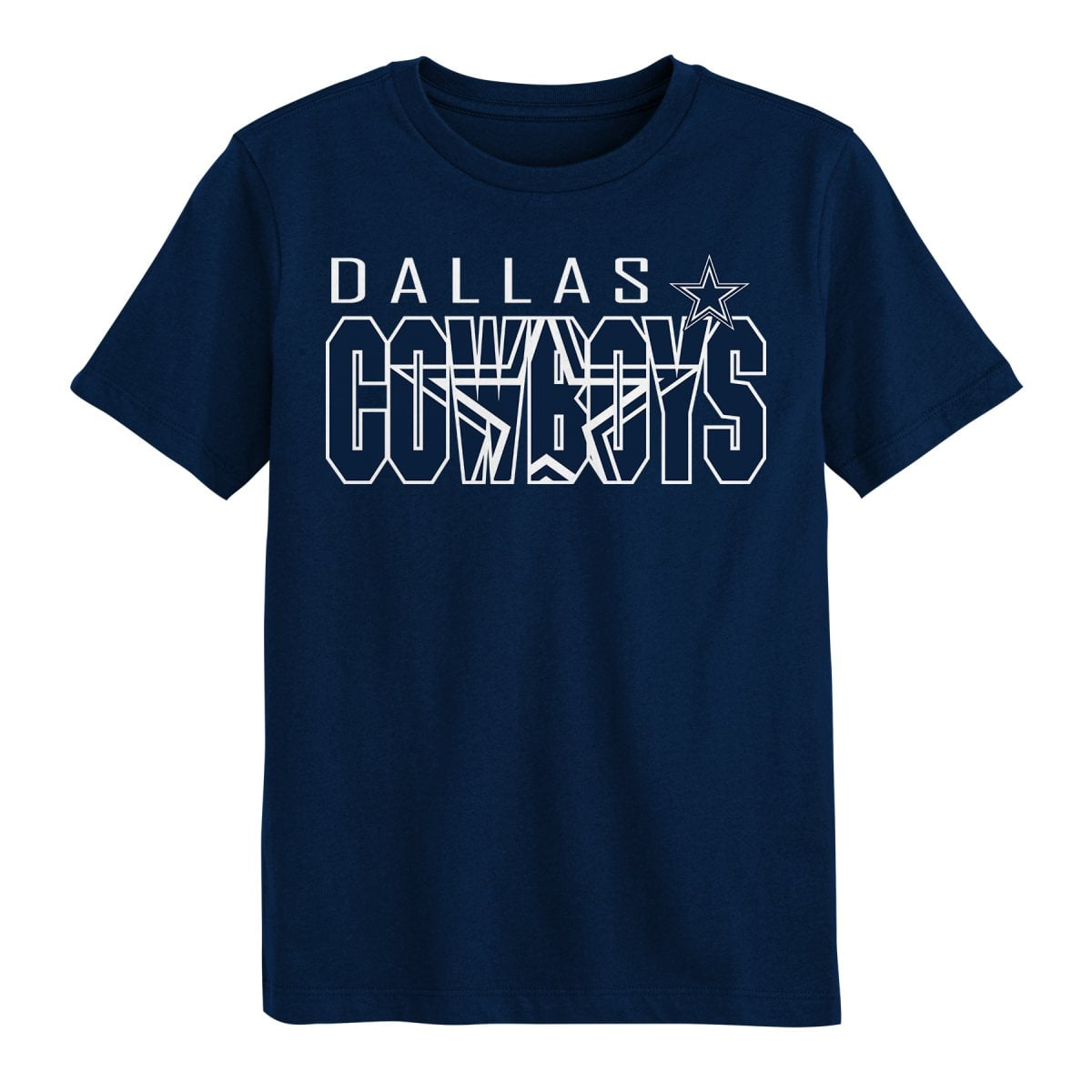 Dallas Cowboys Men's Youth Short Sleeve Cotton Crew T-Shirt