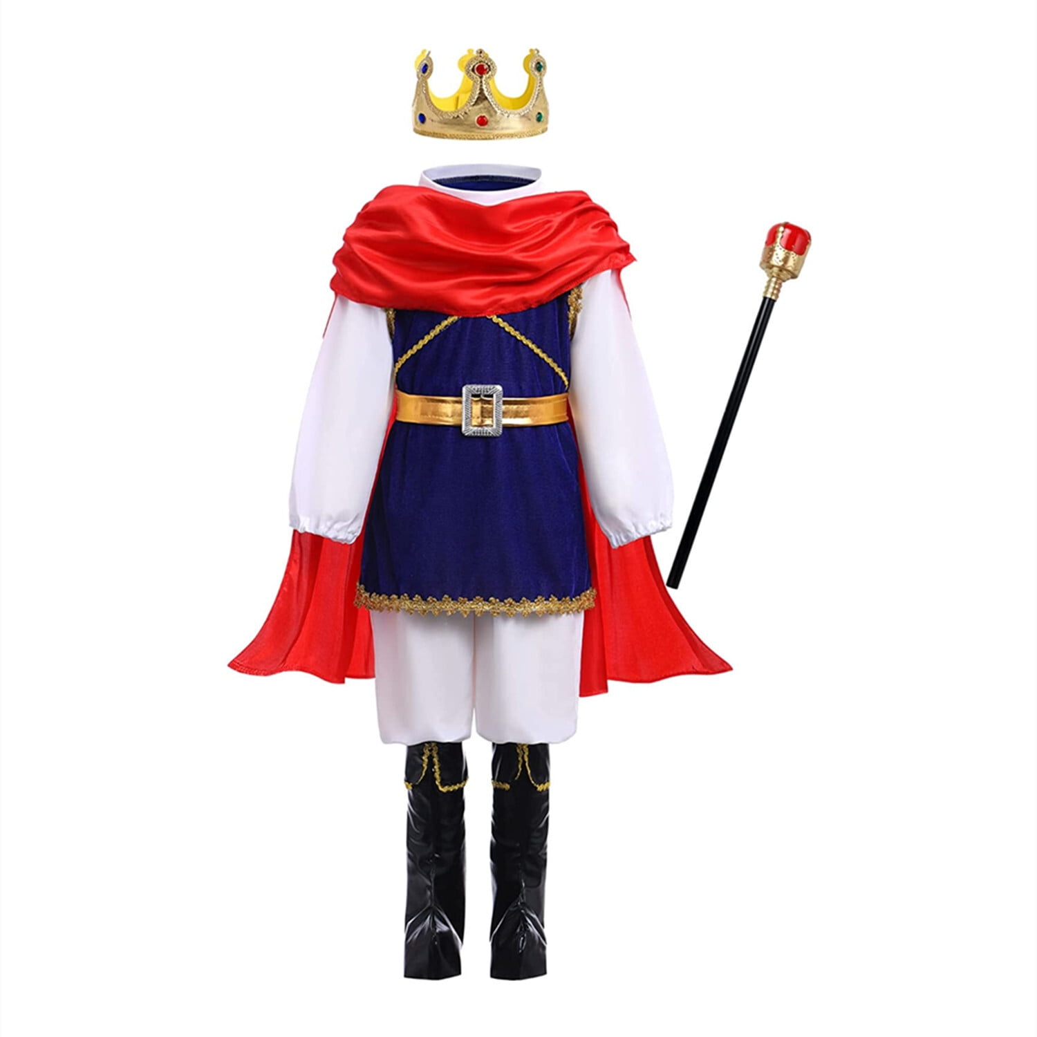 Boys Prince Charming Costume Royal Prince Outfit Kids King Cosplay Halloween Costumes