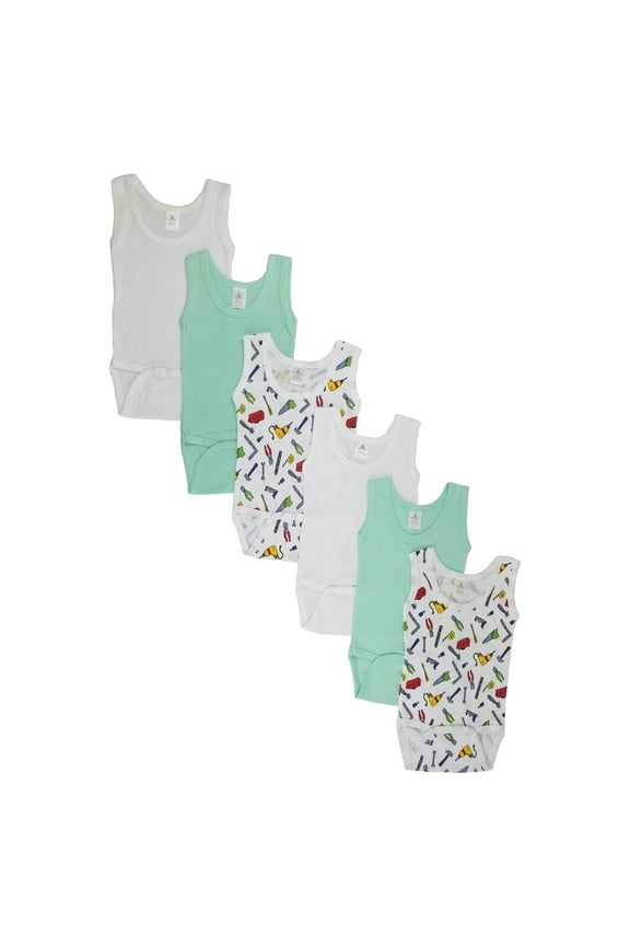 Boys' Printed Tank Top 6 Pack