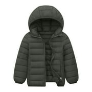GUITIANNN Boys Puffer Coat Toddler Winter Coat with Pocket Zip up Hooded Coat Warm Windproof Winter Warm Thick Hooded Coats for Teen Boys 13-14 Years