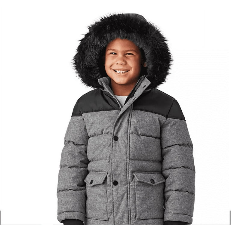 Boys grey sale puffer jacket