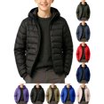 thumbnail image 1 of Boys Puffer Jacket Insulated Quilted Hooded Winter Coat Outerwear Warm for Sports Or Casual Wear Black 9-10Years, 1 of 6