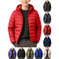 thumbnail image 1 of Boys Puffer Jacket Insulated Quilted Hooded Winter Coat Outerwear Warm for Sports Or Casual Wear Red 9-10Years, 1 of 6