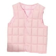 thumbnail image 1 of Boys Puffer Vest Pink Vest Kids Button Sleeveless Lightweight Jacket Boys Vest 4-5 Years, 1 of 4