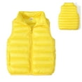 thumbnail image 1 of Boys Puffer Vest Yellow Vest Kids Zip up Sleeveless Lightweight Jacket Girls Vest 6-7 Years, 1 of 3