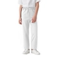 thumbnail image 1 of Boys Pull On Pants Twill Elastic Waist Pants with Pockets Wrinkle Resistant Versatile School Uniform Pants for Spring Summer White, 1 of 8