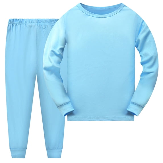 Boys Pullover Half Zip Sweater 9-10 Years Toddler Boys Girls Long Sleeve Solid Prints T Shirt Tops Long Pants Outfits Light Blue-A