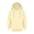 thumbnail image 1 of Boys Pullover Hoodie Boy Girl Solid Color Jacket With Pockets Zip up Comfort Hoody Sweatshirt Long Sleeve Thicked Coat Fall Winter Adjustable Clothes,13-14 Years,Beige, 1 of 3