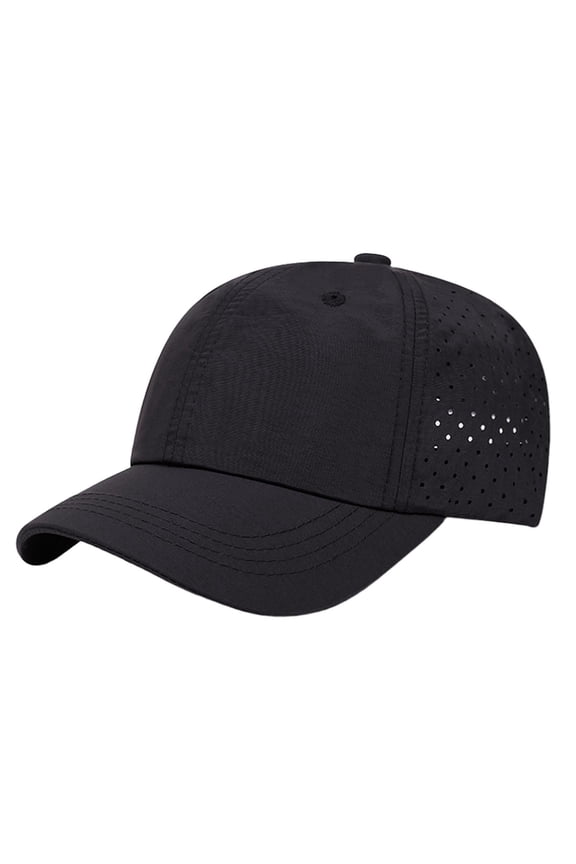 Boys Quick Dry Cotton Baseball Hats Sun Protection Eyelet Caps Performance Hat for Outdoor Activity for 2-6 Years