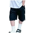 thumbnail image 1 of Boys Quick Dry Shorts Navy Boys Shorts Size 6, Cotton Solid Color Casual Shorts Elastic Waist with Pockets for Summer Kids Clothes, 1 of 6