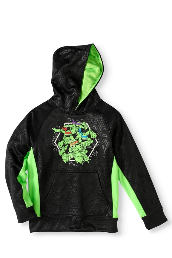 Boys' Raglan Embossed Fleece Hoodie