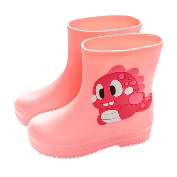 Boys Rain Boots Cute Cartoon Printed Waterproof Toddler Shoes Toddler Boots for Toddler Boys