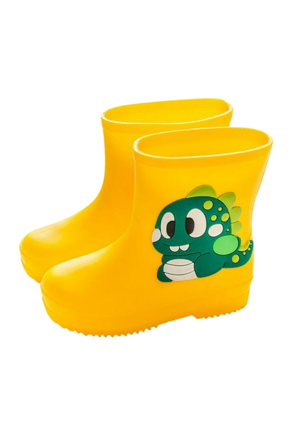 Boys Rain Boots Size 3 Boys Rain Boots Toddler Kids Rainboots Waterproof Rain Shoes with Easy-On Handles Tractor Toddler Toddler Rainboots 7/8 botas de lluvia para niñas