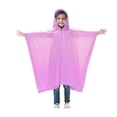 thumbnail image 1 of Boys Rain Coat Light Waterproof Girls Rain Jacket Reusable Kids Ponchos with Hood Girls Rain Jacket Size 5-10 Years, 1 of 5