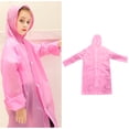 thumbnail image 1 of Boys Raincoat Waterproof Girls Rain Jacket Reusable Kids Ponchos with Hood Kids Poncho One Size, 1 of 5