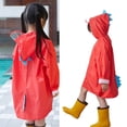 thumbnail image 1 of Boys Raincoat Waterproof Kids Rain Jacket Reusable Rain Ponchos with Hood Girls Rain Jackets Size 6-7 Years, 1 of 5