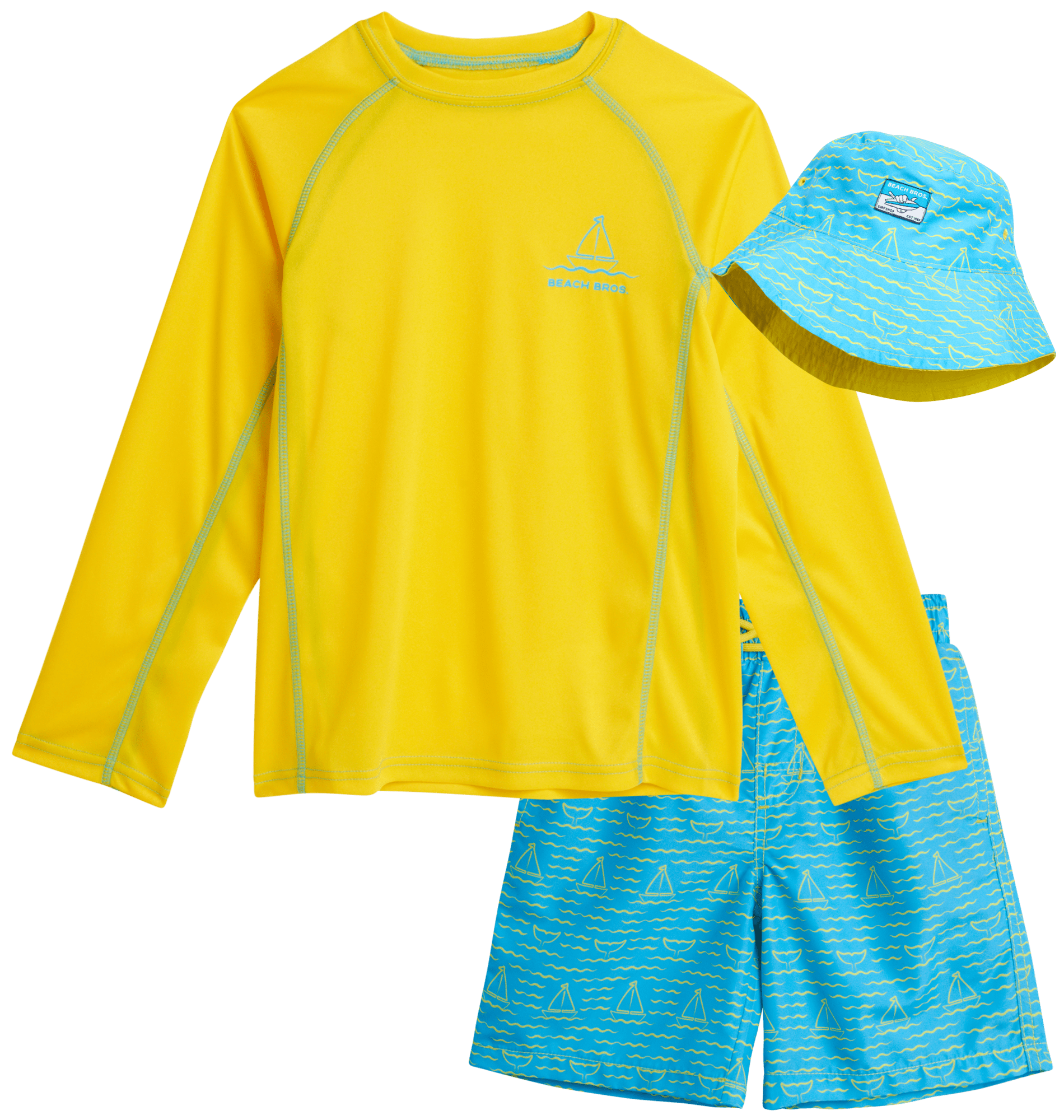 boys-rash-guard-set-3-piece-upf-50-rash-guard-swim-shirt-bathing