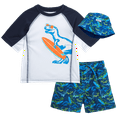 thumbnail image 1 of Boys' Rash Guard Set - UPF 50+ Rash Guard Swim Shirt, Bathing Suit, Bucket Hat - Swimwear (2T-7), 1 of 7