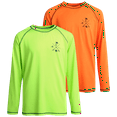 thumbnail image 1 of Boys' Rash Guard Shirt - 2 Pack Long Sleeve Swim Shirt (Size: 2T-18), 1 of 6